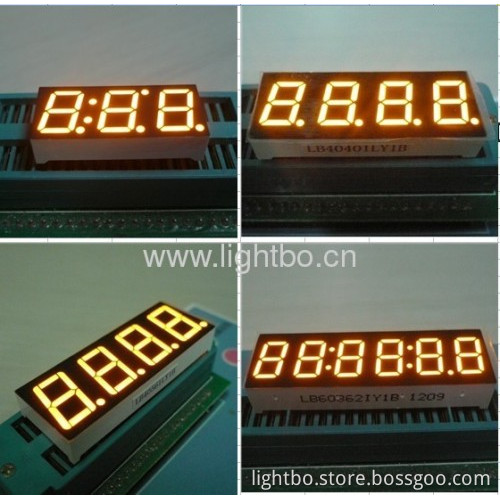 Amber 7 Segment Led Numeric Display, Various Character Height Available